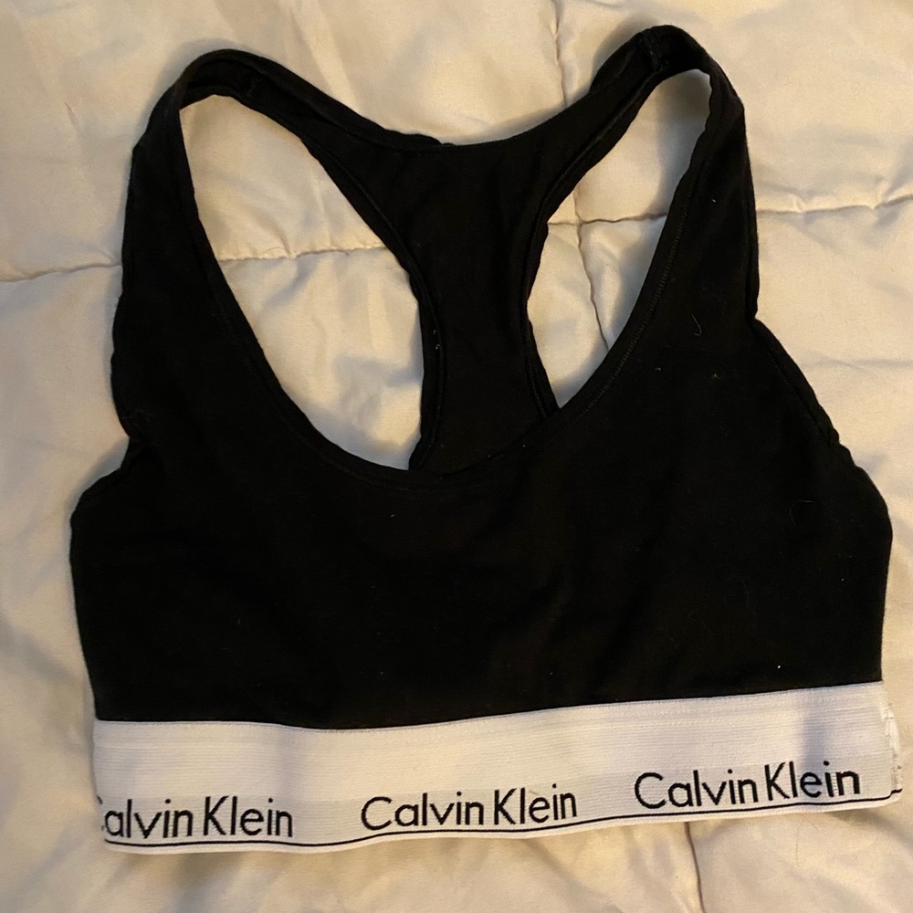 BLACK CALVIN KLEIN SPORTS BRA